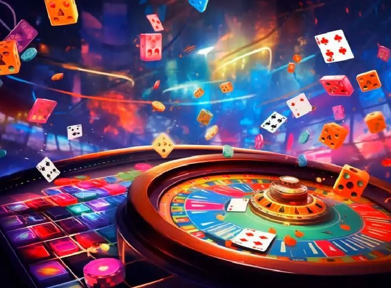 ကတ်ဂိမ်းများ Poker Teen Patti ကစားနေသော မြင်ကွင်း